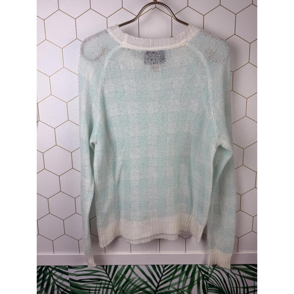 WildFox White Label Blue and Cream Checked Lightweight Pullover - Size - Small - Picture 2 of 5